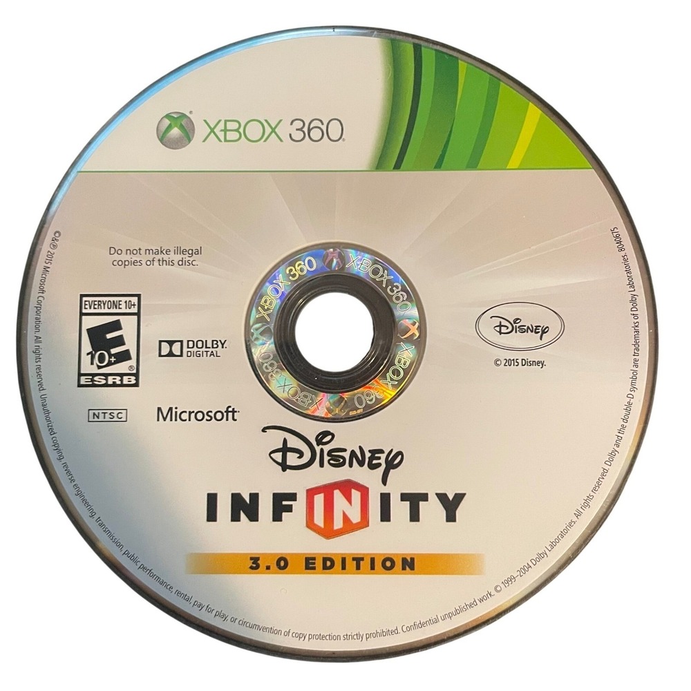 Disney Infinity 3.0 Edition Microsoft Xbox 360 Video Game Disc Only 2015